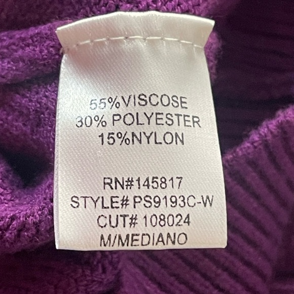 Purple Pearl Sweater Cable Knit Skirt Set - Picture 8 of 10